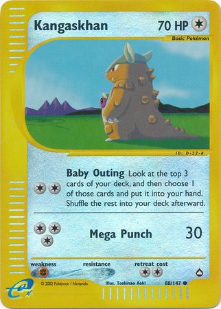 Kangaskhan - 88/147 - Common - Reverse Holo | Aquapolis