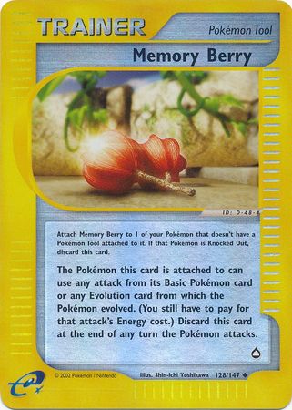 Memory Berry - 128/147 - Uncommon - Reverse Holo | Aquapolis