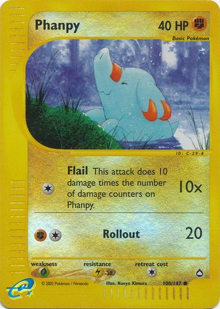 Phanpy - 100/147 - Common - Reverse Holo | Aquapolis