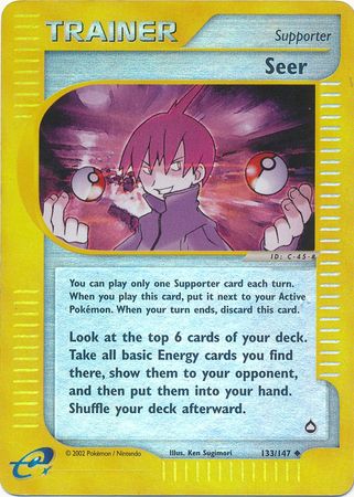 Seer - 133/147 - Uncommon - Reverse Holo | Aquapolis