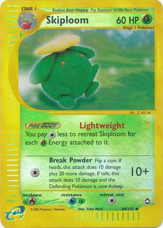 Skiploom - 60/147 - Uncommon - Reverse Holo | Aquapolis