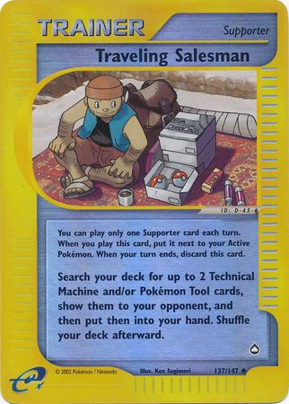 Traveling Salesman - 137/147 - Uncommon - Reverse Holo | Aquapolis