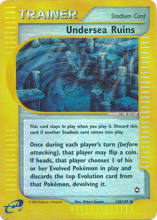 Undersea Ruins - 138/147 - Uncommon - Reverse Holo | Aquapolis