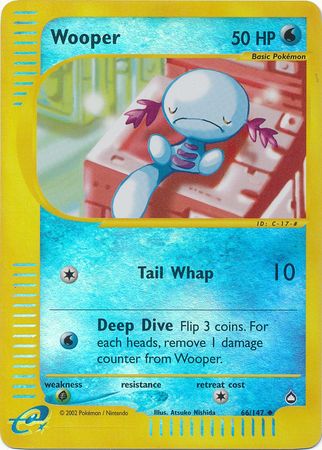 Wooper - 66/147 - Uncommon - Reverse Holo | Aquapolis