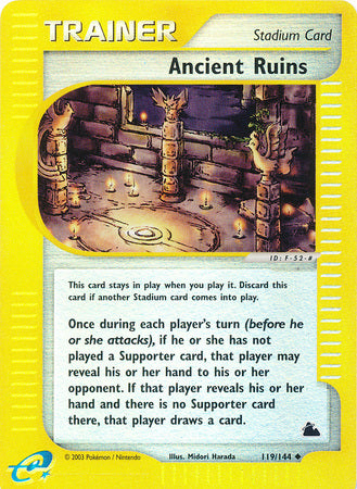 Ancient Ruins - 119/144 - Uncommon - Reverse Holo | Skyridge