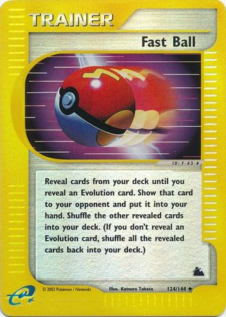 Fast Ball - 124/144 - Uncommon - Reverse Holo | Skyridge