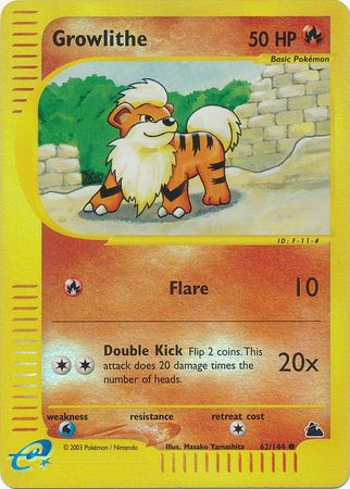 Growlithe - 62/144 - Common - Reverse Holo | Skyridge