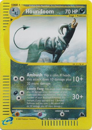 Houndoom - 12/144 - Rare - Reverse Holo | Skyridge