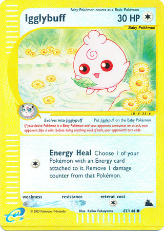Igglybuff - 67/144 - Common - Reverse Holo | Skyridge