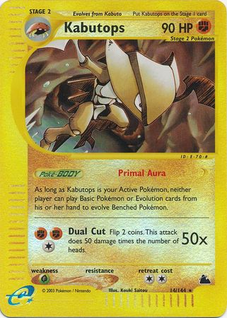 Kabutops - 14/144 - Rare - Reverse Holo | Skyridge