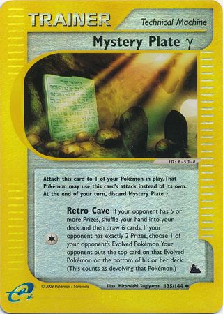 Mystery Plate Gamma - 135/144 - Uncommon - Reverse Holo | Skyridge