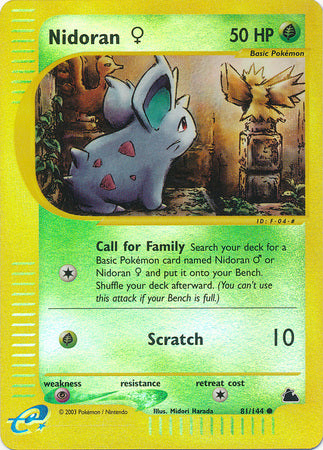 Nidoran - 81/144 - Common - Reverse Holo | Skyridge