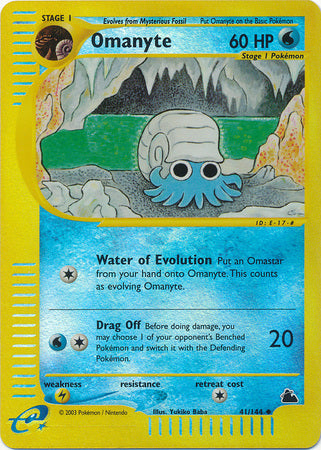 Omanyte - 41/144 - Uncommon - Reverse Holo | Skyridge