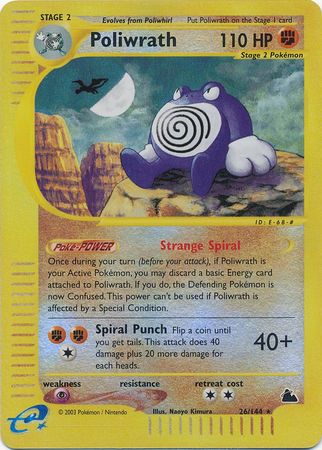 Poliwrath - 26/144 - Rare - Reverse Holo | Skyridge