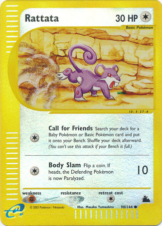 Rattata - 90/144 - Common - Reverse Holo | Skyridge
