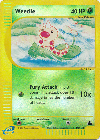 Weedle - 114/144 - Common - Reverse Holo | Skyridge