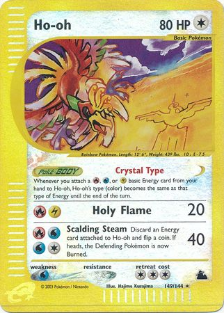 Ho-oh - 149/144 - Holo Rare - Reverse Holo | Skyridge
