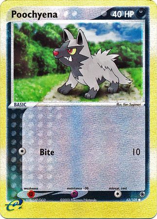 Poochyena - 63/109 - Common - Reverse Holo | EX Ruby and Sapphire