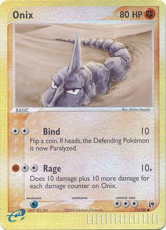 Onix - 71/100 - Common - Reverse Holo | EX Sandstorm