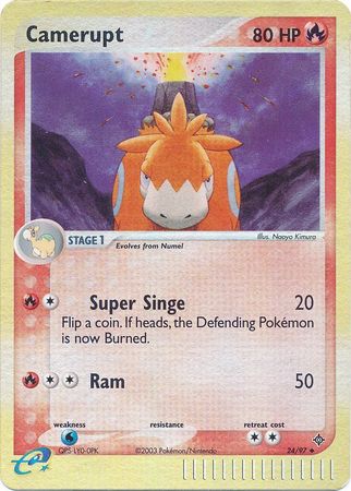 Camerupt - 24/97 - Uncommon - Reverse Holo | EX Dragon