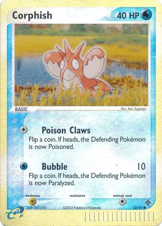 Corphish - 52/97 - Common - Reverse Holo | EX Dragon