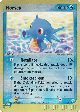 Horsea - 33/97 - Uncommon - Reverse Holo | EX Dragon