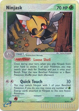 Ninjask - 18/97 - Rare - Reverse Holo | EX Dragon