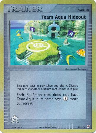 Team Aqua Hideout - 78/95 - Reverse Holo | EX Team Magma vs Team Aqua