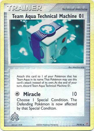 Team Aqua Tech Mach 01 - 79/95 - Reverse | EX Team Magma vs Team Aqua