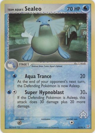 Team Aqua's Sealeo - 16/95 - Reverse | EX Team Magma vs Team Aqua