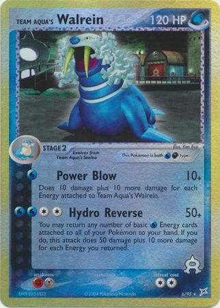 Team Aqua's Walrein - 6/95 - Reverse | EX Team Magma vs Team Aqua