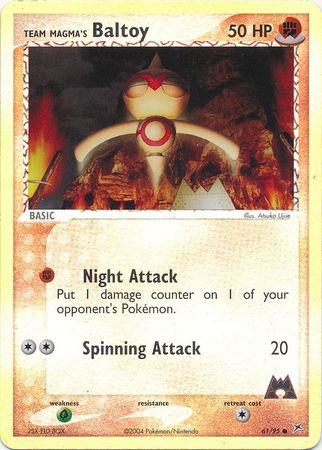 Team Magma's Baltoy - 61/95 - Reverse | EX Team Magma vs Team Aqua
