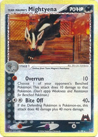 Team Magma's Mightyena - 21/95 - Reverse | EX Team Magma vs Team Aqua