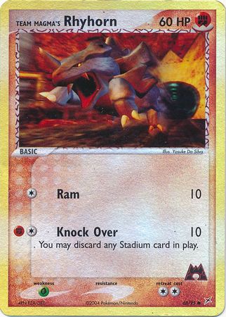Team Magma's Rhyhorn - 68/95 - Reverse | EX Team Magma vs Team Aqua