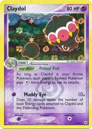 Claydol - 2/101 - Holo Rare - Reverse Holo | EX Hidden Legends