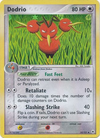 Dodrio - 33/101 - Uncommon - Reverse Holo | EX Hidden Legends