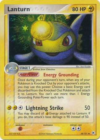 Lanturn - 38/101 - Uncommon - Reverse Holo | EX Hidden Legends