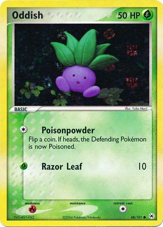 Oddish - 68/101 - Common - Reverse Holo | EX Hidden Legends