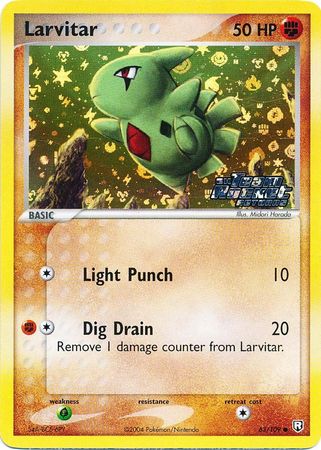 Larvitar - 63/109 - Common - Reverse Holo | EX Team Rocket Returns