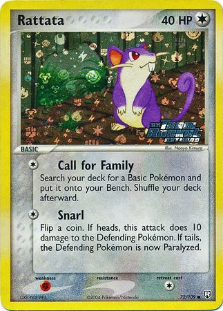 Rattata - 72/109 - Common - Reverse Holo | EX Team Rocket Returns