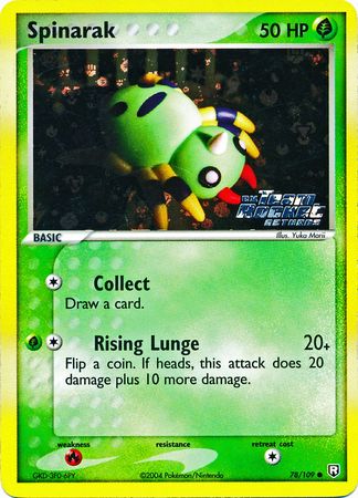 Spinarak - 78/109 - Common - Reverse Holo | EX Team Rocket Returns