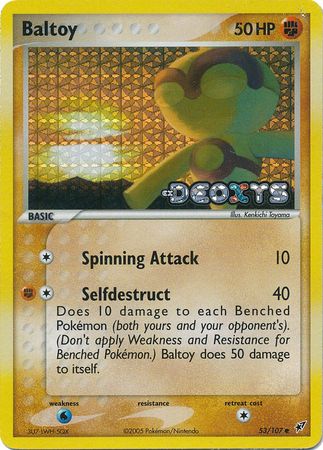 Baltoy - 53/107 - Common - Reverse Holo | EX Deoxys
