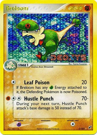 Breloom - 3/107 - Holo Rare - Reverse Holo | EX Deoxys