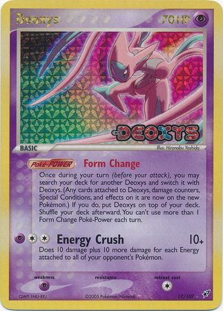Deoxys (Attack) - 17/107 - Rare - Reverse Holo | EX Deoxys