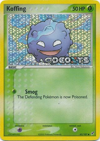 Koffing - 62/107 - Common - Reverse Holo | EX Deoxys