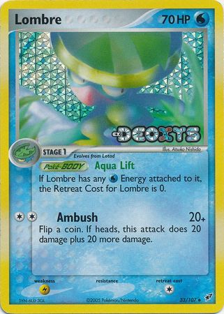 Lombre - 33/107 - Uncommon - Reverse Holo | EX Deoxys