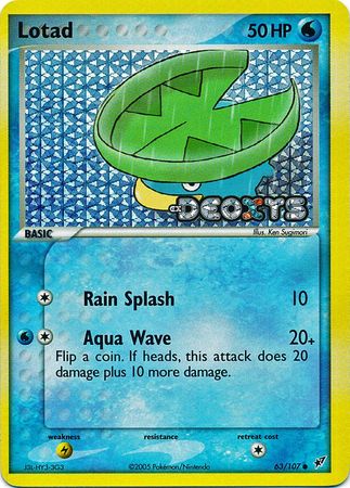 Lotad - 63/107 - Common - Reverse Holo | EX Deoxys