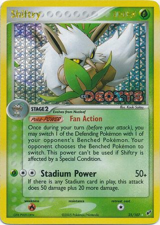 Shiftry - 25/107 - Rare - Reverse Holo | EX Deoxys