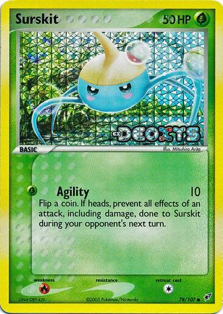 Surskit - 78/107 - Common - Reverse Holo | EX Deoxys