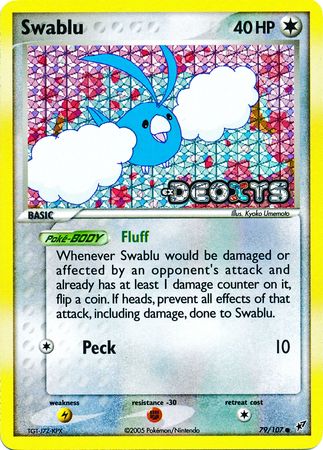Swablu - 79/107 - Common - Reverse Holo | EX Deoxys